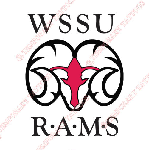 Winston Salem State Rams Customize Temporary Tattoos Stickers NO.7009